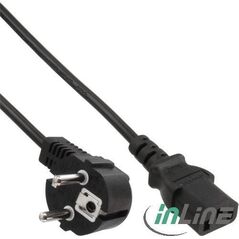 Kabel zasilający InLine Schuko - IEC 320 C13 10m czarny (16655M)