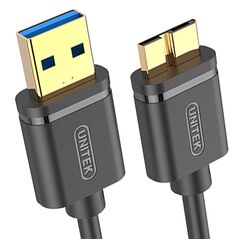 Unitek USB-A - καλώδιο USB microUSB 1 m Μαύρο (Y-C461GBK) 970456 4894160018205
