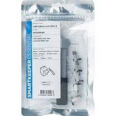 Smartkeeper SMARTKEEPER Basic LAN Cable Lock 5 - 1x klíč + 5x záslepka, černá