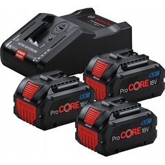 Wiertarka Bosch BOSCH BATTERY 18V 8.0Ah x3 + CHARGER GAL 18V-160 PROCORE ...