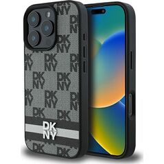 DKNY DKNY DKHCP16XPCPTSSK iPhone 16 Pro Max 6,9" czarny/black hardcase Checkered Pattern & Printed Stripes