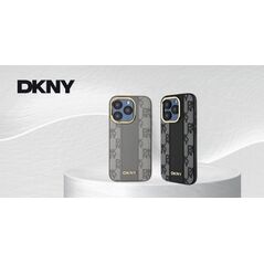 DKNY DKNY DKHMP14XPCPVSLE iPhone 14 Pro Max 6.7" beżowy/beige hardcase Leather Checkered Mono Pattern MagSafe