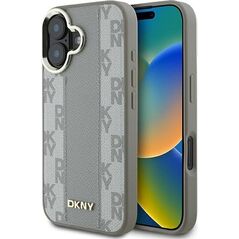 DKNY DKNY DKHMP16SPCPVSLE iPhone 16 6.1" beżowy/beige hardcase Checkered Pattern Magsafe