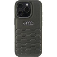 Audi Audi Synthetic Leather iPhone 16 Pro 6.3" czarny/black hardcase AU-TPUPCIP16P-GT/D2-BK