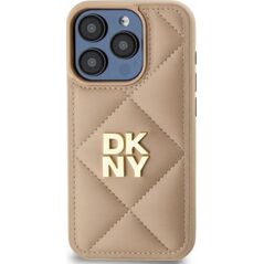 DKNY DKNY DKHCP14LPQDSLE iPhone 14 Pro 6.1" beige/beige Quilted Stack Logo