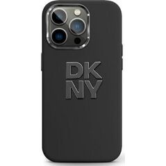 DKNY DKNY DKHCP16SSMCBSK iPhone 16 6.1" black/black hardcase Liquid Silicone Metal Logo