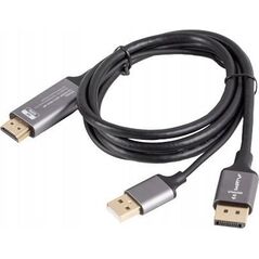 Lanberg Kabel adapter Lanberg HDMI (M) -> Displayport (M) 1,8M 4K czarny