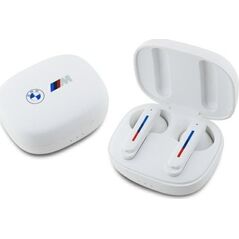 Słuchawki BMW BMW słuchawki Bluetooth BMBEMIATP20LOH    TWS + stacja dokująca biały/white Printed Logos
