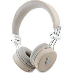 Słuchawki Guess Guess Bluetooth on-ear headphones ENC GUBH70PGTSPSE beige/beige Grained Classic Round Shape