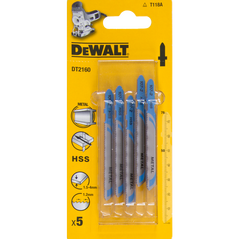 Dewalt Brzeszczoty do wyrzynarek typ T HSS76x50mm 5szt. do metalu (DT2160) 3098176 5035048033050