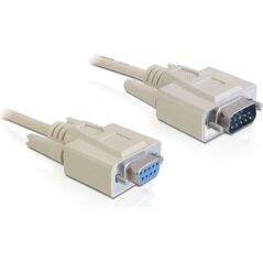 Delock DB-9 - DB-9, 1m, Beżowy (82984) 455546 4043619829842
