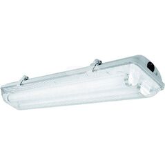GTV Oprawa hermetyczna HELIOS-LED 218 BIS 2x18W T8 G13 AC 220-240V 50/60Hz IP65 ABS/PS zasilanie jednostr. szara (LD-HEL218B-30) 3377026 5901867163318