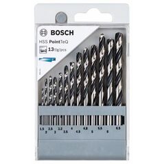 Wiertło Bosch do metalu HSS walcowe 1,5 2 4,5 4 5,5 5 4,8 3 2,5 3,5 6 3,2 6,5mm zestaw (2608577349) 3416568 3165140917674
