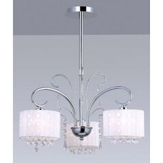 Lampa wisząca Italux Span retro klasyczna chrom  (MDM1583/3 WH) 4107498 5900644346098