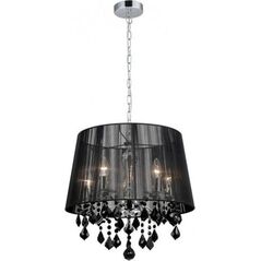 Lampa wisząca Italux klasyczna czarny  (MDM-2572/5 BK) 4107504 5900644310280