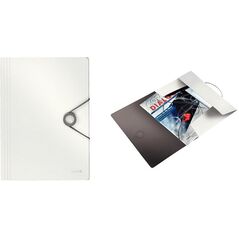 Leitz Teczka z gumką solid A4, PP, biała (45631001) 4160072 4002432114702