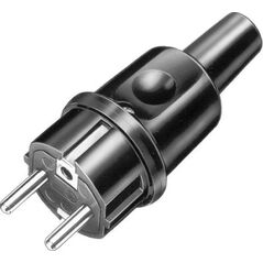 AEP Wtyczka przenośna AEP prosta jednofazowa gumowa 16A 230V (9002210) 4178538 5908312153894