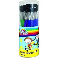 Fiorello Pędzle w tubie nr 1-6 72szt. (5903364245139) 4582196 5903364245139