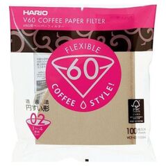 Hario Filtry Hario Misarashi brązowe - V60-02 100 sztuk 4582205 4977642723351