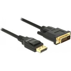 Kabel Delock DisplayPort - DVI-D 2m czarny (85313) 4582330 4043619853137