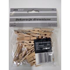 Polsirhurt Dekoracje drewniane 4.5cm kolor drewna 4638033 5902557413010