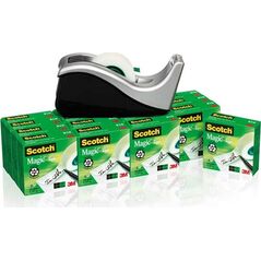 3M Taśma samoprzylepna Scotch 19mmX33m krystaliczna 16szt+podajnik C60 8-1933R16C60 4670405 51141987033