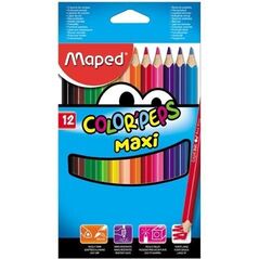 Maped Kredki Colorpeps maxi trójkatne 12 kolorów MAPED 4805401 3154148340102