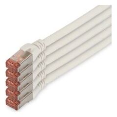 Digitus Patchcord CAT5e, S-FTP, 10m, 5 sztuk (DK-1644-100-WH-5) 4872136 4016032442394