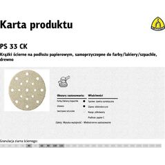 Klingspor KLINGSPOR KRĄŻEK ŚCIERNY SAMOPRZYCZEPNY 150mm PS33CK gr. 40 GLS51 /100szt. K310531 4915292 4014855159659