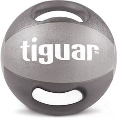 Tiguar Piłka lekarska z uchwytami szara 8 kg (TI-PLU008) 4979619 5906660029830