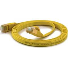 Wantec Wantec flates CAT6A FTP Patch Cable - 1 m - Cat6a - F/UTP (FTP) - RJ- 45 - RJ- 45 - yellow (7061) 5274966 4250367770610
