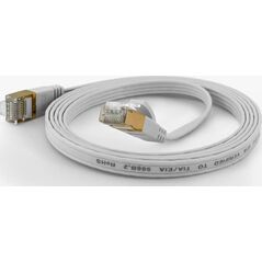 Wantec Wantec flates CAT6A FTP Patch Cable - 15 m - Cat6a - F/UTP (FTP) - RJ- 45 - RJ- 45 - white (7012) 5274995 4250367770122