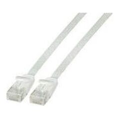 EFB Płaski kabel połączeniowy RJ45 U / UTP, kat.6A, PVC, 1,5 m, biały (K8107WS.1,5) 5320073 4049759155865