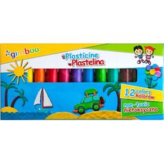 Gimboo PLASTELINA GIMBOO 12 KOLORÓW 5323832 5901503686492