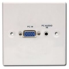 Lindy Lindy 60212 Plastikowe gniazdo naścienne VGA + jack stereo 3,5mm 5352795 4002888602129