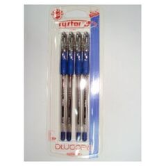 Rystor Długopis FUN z wymiennym wkładem, niebieski 0,3mm, 4 szt na blistrze FN-07/A 5779043 5907548909510