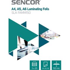 Sencor Folia do laminowania A3, A4, A6 3x25 szt. Sencor SLA FAMM150 5803747 8590669199334