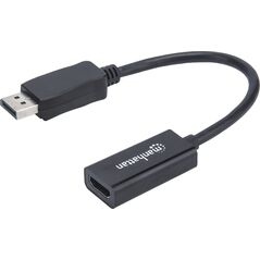 Adapter AV Manhattan DisplayPort - HDMI czarny (151634) 5812126 766623151634