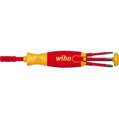 Wiha wkrętak z magazynkiem bitów LiftUp electric Pozidriv, PlusMinus/Pozidriv, płaski z 6 bitami slimBit (41234) 5955215 4010995412340