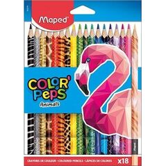Maped Kredki Colorpeps Animals 18 kolorów MAPED 6019813 3154148322184