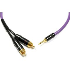 Kabel Melodika Jack 3.5mm - RCA (Cinch) x2 5m fioletowy 6030794 5907609001818