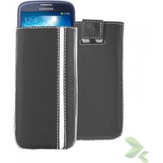 Valenta Valenta Pocket Stripe - Skórzane Etui Wsuwka Samsung Galaxy S4/s Iii, Htc One I Inne (czarny) 6042211 8718503416328