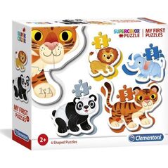 Clementoni Moje pierwsze puzzle Wild animals 6077796 8005125208104
