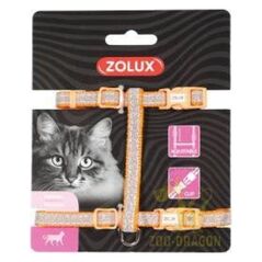 Zolux Szelki nylon regul. SHINY kol. pomarańczowy 6107005 3336027200244