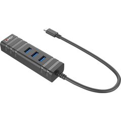 HUB USB Lindy 1x RJ-45  + 3x USB-A 3.0 (43249) 6118627 4002888432498