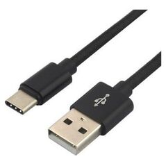 Kabel USB EverActive USB-A - USB-C 1 m Czarny (CBB-1CB) 6121704 5903205770738