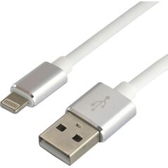 Kabel USB EverActive USB-A - Lightning 1 m Biały (CBS-1IW) 6121709 5903205770721