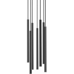 Lampa wisząca Nowodvorski Nowodvorski Laser 8920 Plafon lampa sufitowa 7x10W G9 Czarna 6121928 5903139892094