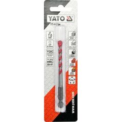 Wiertło Yato `Wiertło uniwersalne 7,0x85 mm.uchwyt 1/4"Hex (beton,ceramika,stal,alum.,PCV,drewno) 6225594 5906083038334