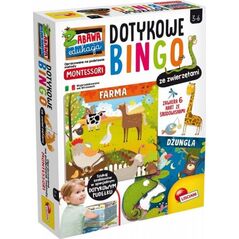 Lisciani Montessori plus Dotykowe Bingo Ze Zwierzętami 6310470 8008324075935